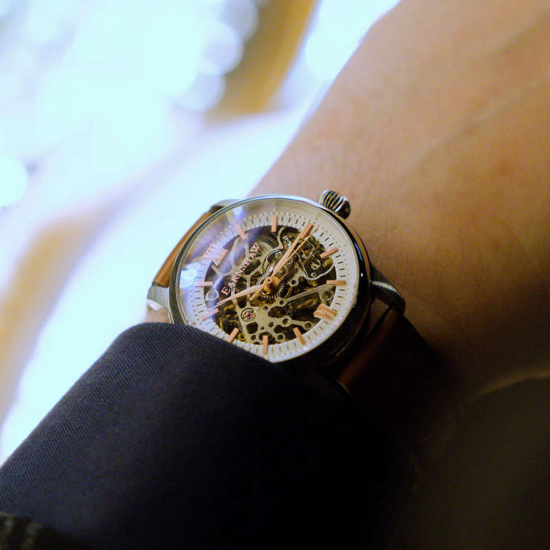 THOMAS EARNSHAW CORNWALL SKELETON AUTOMATIC Neutral White Watch