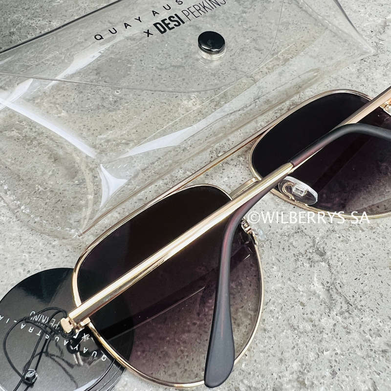 LOOK!! QUAY Australia Womens SAHARA LIMITED EDITION DESI P gradient Sunglasses **AUTHENTIC BRAND NEW