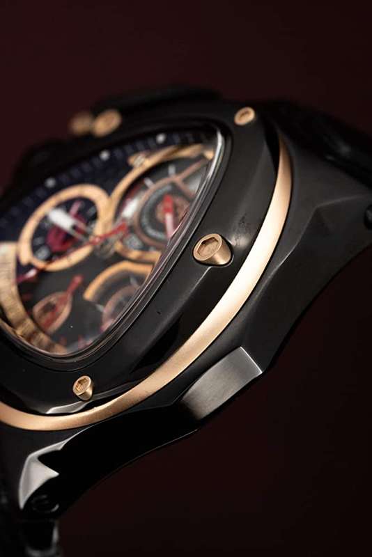 RRP R38,000.00 Tonino Lamborghini Men`s SPYDER 3015 Rose Gold Chrono Watch BRAND NEW 100% GENUINE