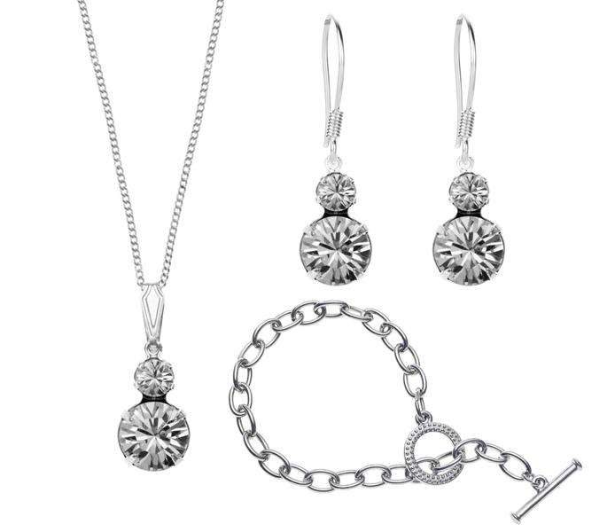 Retail: R3650.00 LONDON JEWELLERS Set with Tiffany-Style Bracelet with Crystals from Swarovski®