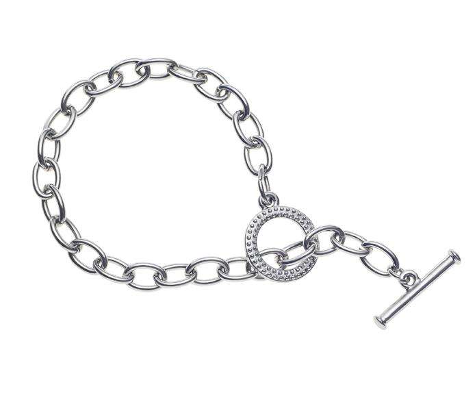 BRITISH JEWELLERS White Gold pl Tiffany-Style Bracelet ®