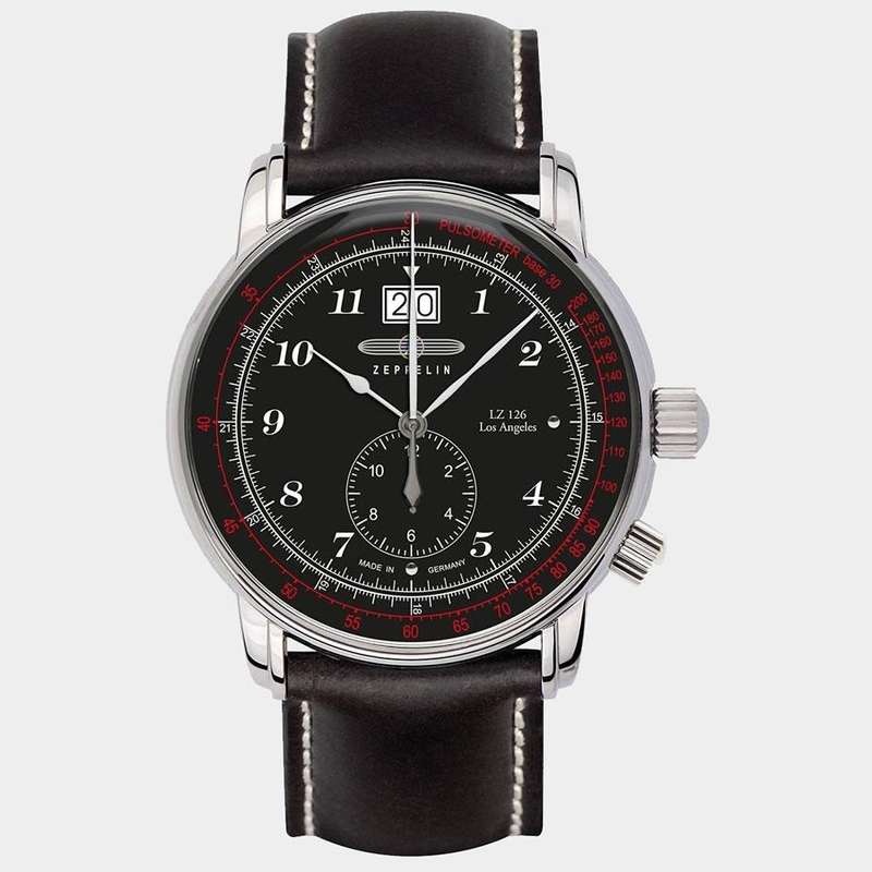Retail: R8,000.00 ZEPPELIN Germany Men`s Los Angeles L.A. Flight Tribute Chronograph Watch BRAND NEW