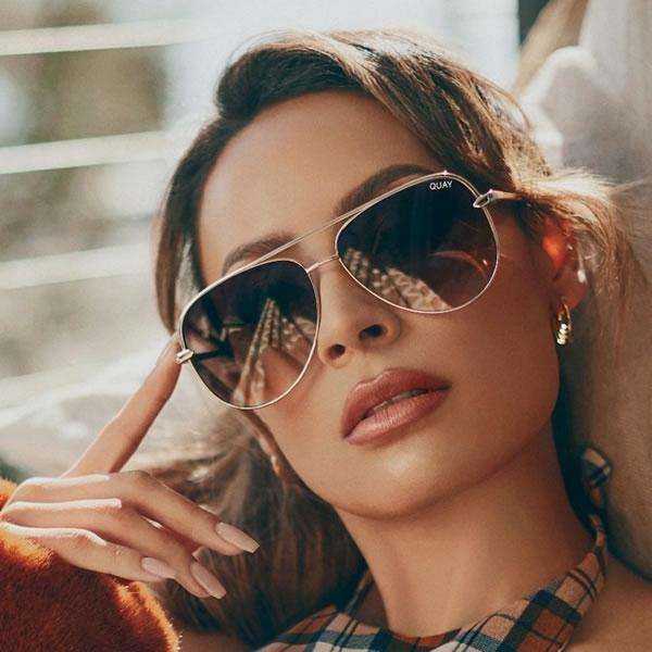 LOOK!! QUAY Australia Womens SAHARA LIMITED EDITION DESI P gradient Sunglasses **AUTHENTIC BRAND NEW
