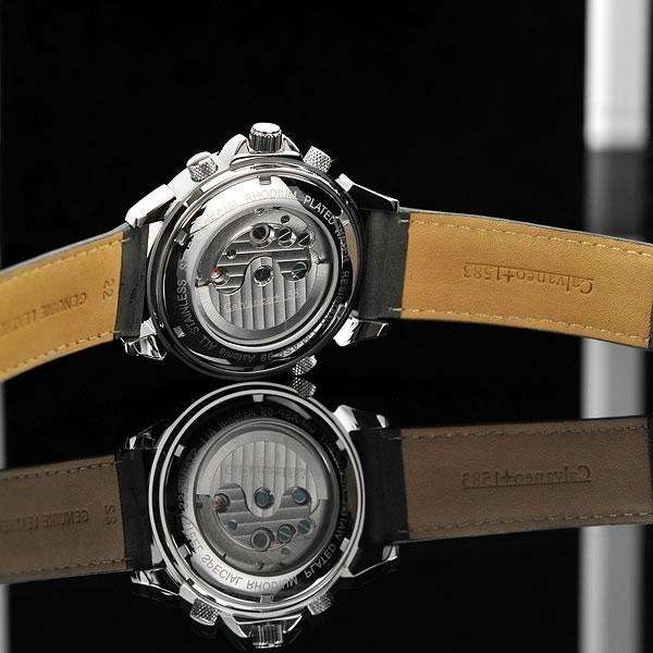 read before bidding! CALVANEO 1583 Men`s Astonia Platin Greyhound Automatic Watch brand new