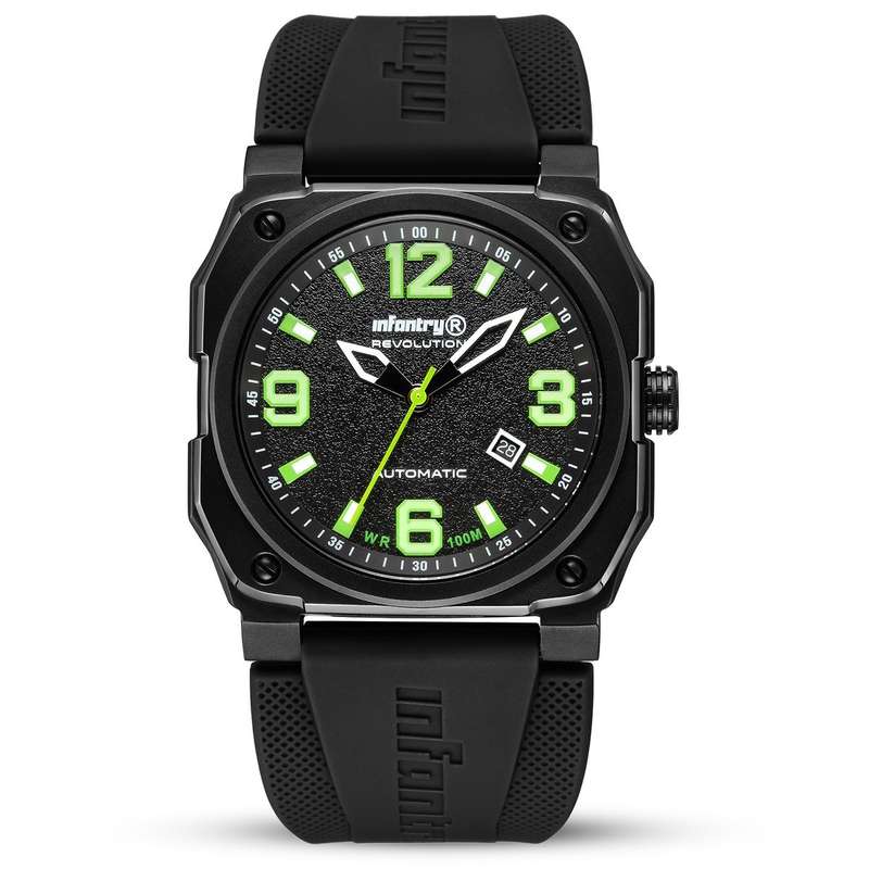 retail @ R12k.. MUST SEE!! INFANTRY MENS REVO AUTOMATIC GHOSE LAMBO GREEN INR-X1-AT Watch BRAND NEW
