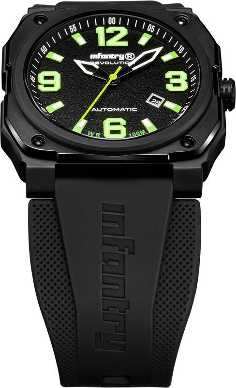 retail @ R12k.. MUST SEE!! INFANTRY MENS REVO AUTOMATIC GHOSE LAMBO GREEN INR-X1-AT Watch BRAND NEW