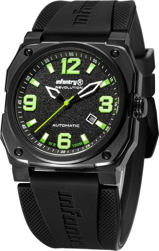 retail @ R12k.. MUST SEE!! INFANTRY MENS REVO AUTOMATIC GHOSE LAMBO GREEN INR-X1-AT Watch BRAND NEW