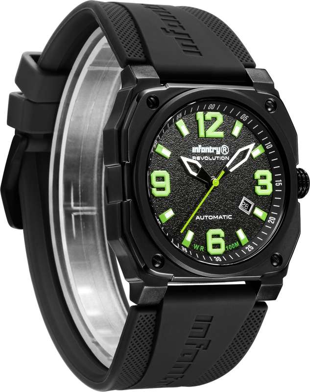 retail @ R12k.. MUST SEE!! INFANTRY MENS REVO AUTOMATIC GHOSE LAMBO GREEN INR-X1-AT Watch BRAND NEW