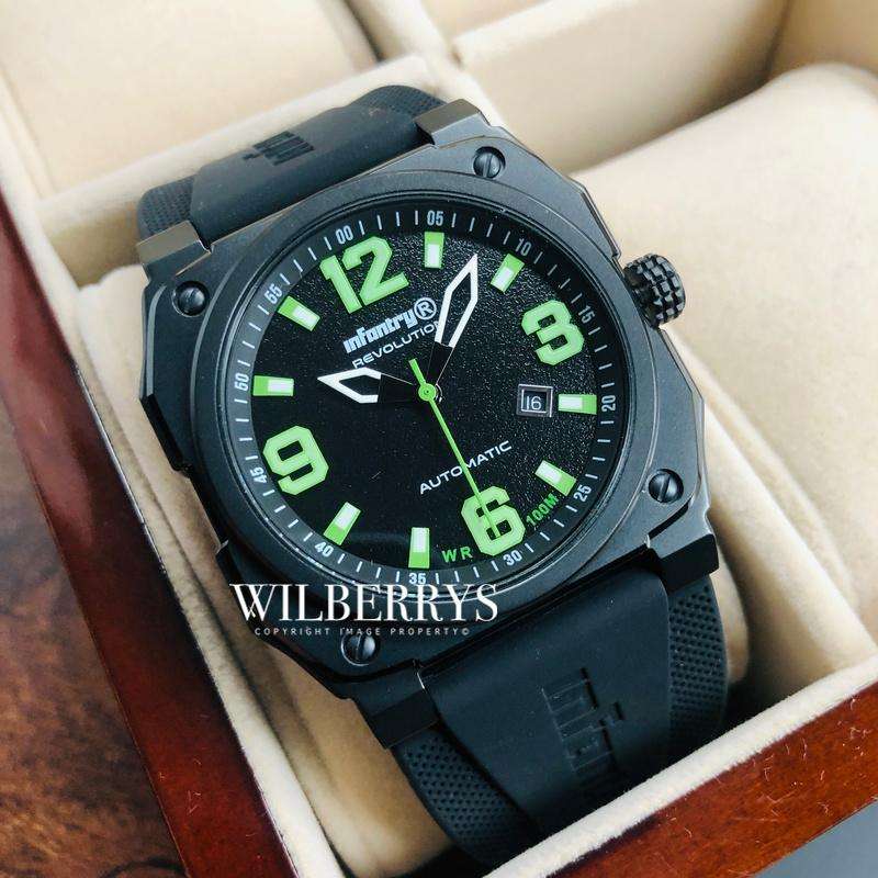 retail @ R12k.. MUST SEE!! INFANTRY MENS REVO AUTOMATIC GHOSE LAMBO GREEN INR-X1-AT Watch BRAND NEW