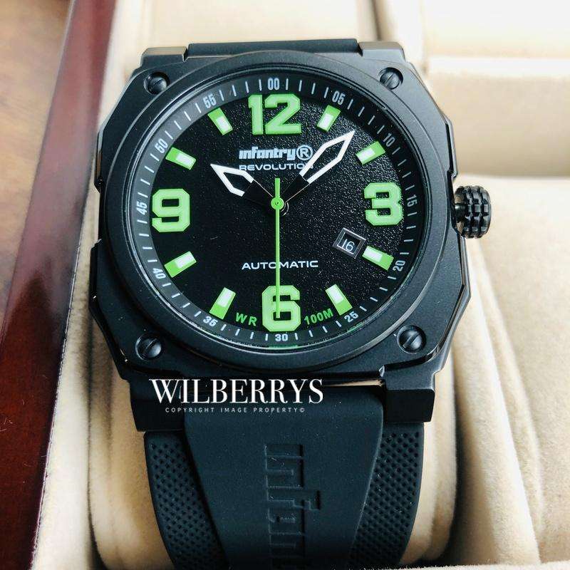 retail @ R12k.. MUST SEE!! INFANTRY MENS REVO AUTOMATIC GHOSE LAMBO GREEN INR-X1-AT Watch BRAND NEW