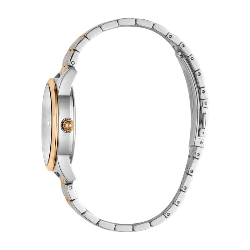 R30 courier!!*** retail R7,000.00 ROBERO CAVALLI Womens Aztec Diamante Two Tone Watch NEW