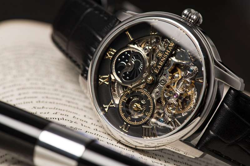 ***must see*** rrp: R8,200.00 THOMAS EARNSHAW AUTOMATIC LONGITUDE DUAL TIME MIDNIGHT GREEN NEW