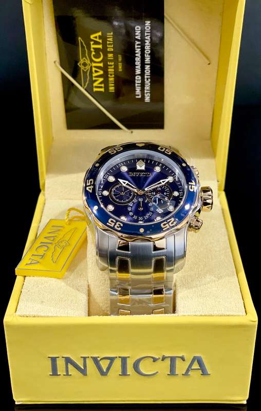 Retail: R9,999.00 INVICTA MEN`S COLOSSUS THICK HEAVY TWO TONE WATCH BRAND NEW