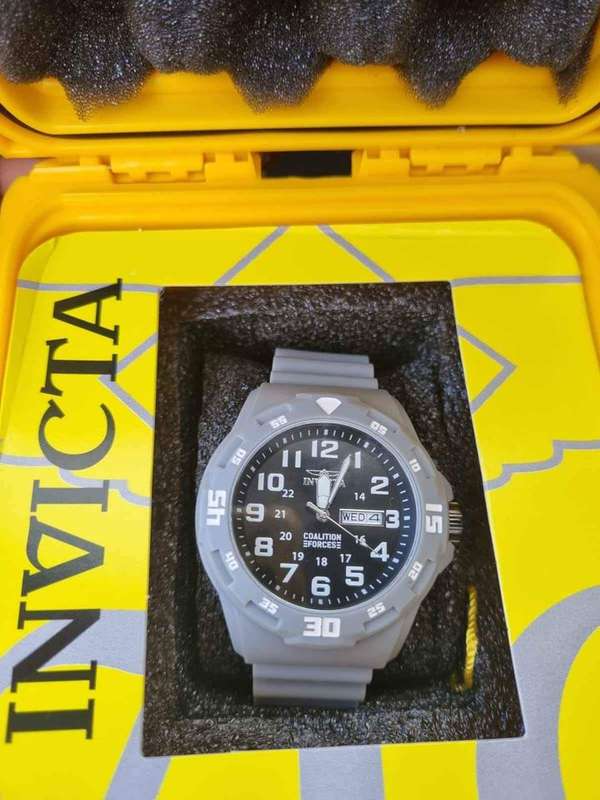 wow!! rrp R5,999.00 INVICTA MEN`S Military Coalition Graphite Grey ABS 45mm Watch BRAND NEW