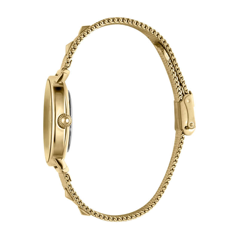 omg!!*** R7,000.00 ROBERO CAVALLI Women`s Animalistic Milanese Gold Studded Watch GENUINE