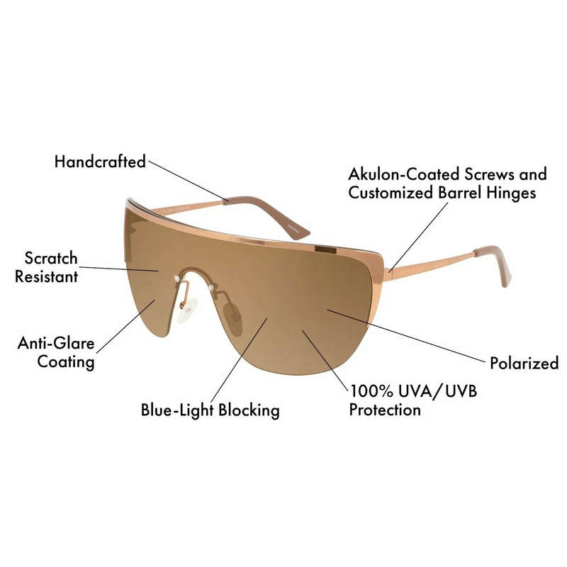 HOT!! PRIVE REVAUX JANET x Olivia Culpo / Caviar Black Oversized Shield Sunglasses *100% AUTHENTIC*