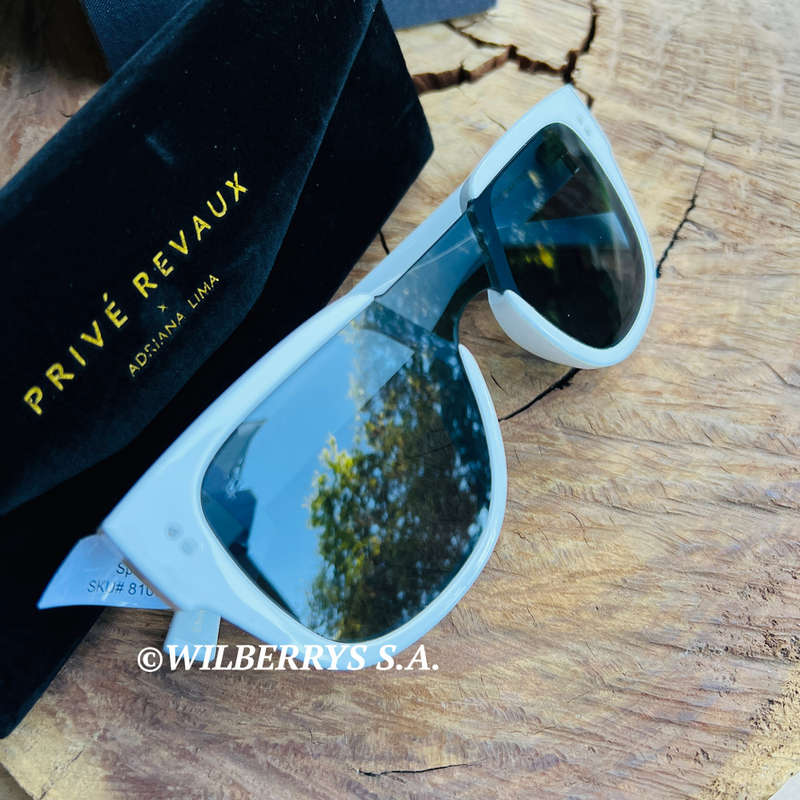 must see!! PRIVE REVAUX LOVE VALENTINA x Adriana Lima - Splash White Sunglasses 100% GENUINE