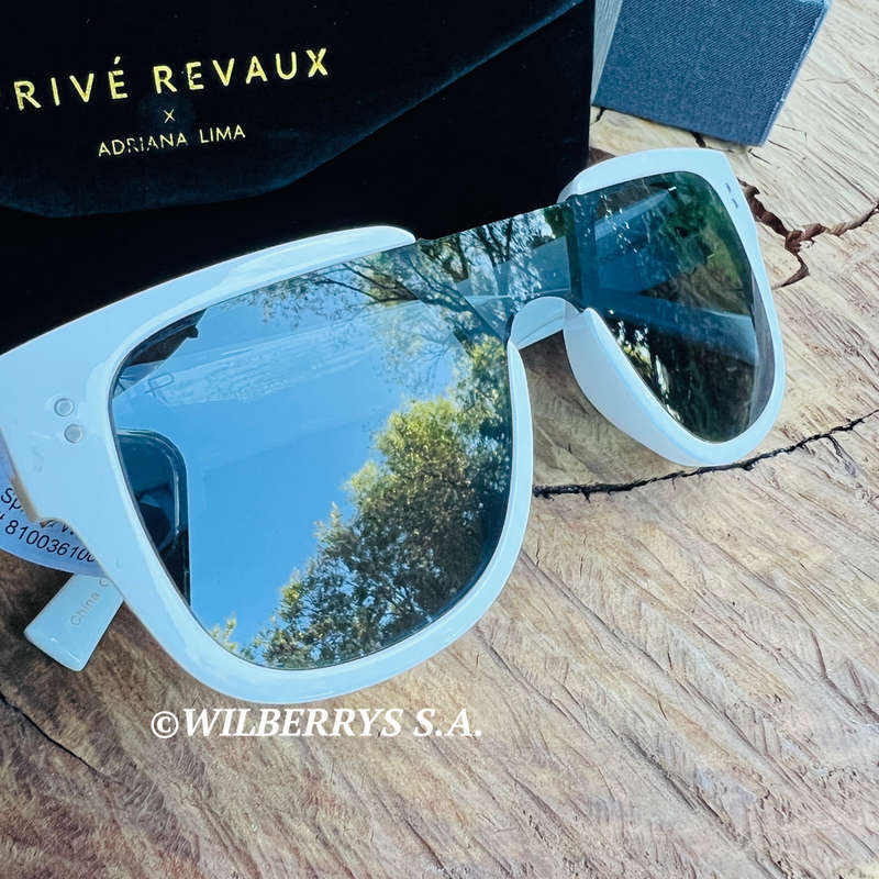 must see!! PRIVE REVAUX LOVE VALENTINA x Adriana Lima - Splash White Sunglasses 100% GENUINE