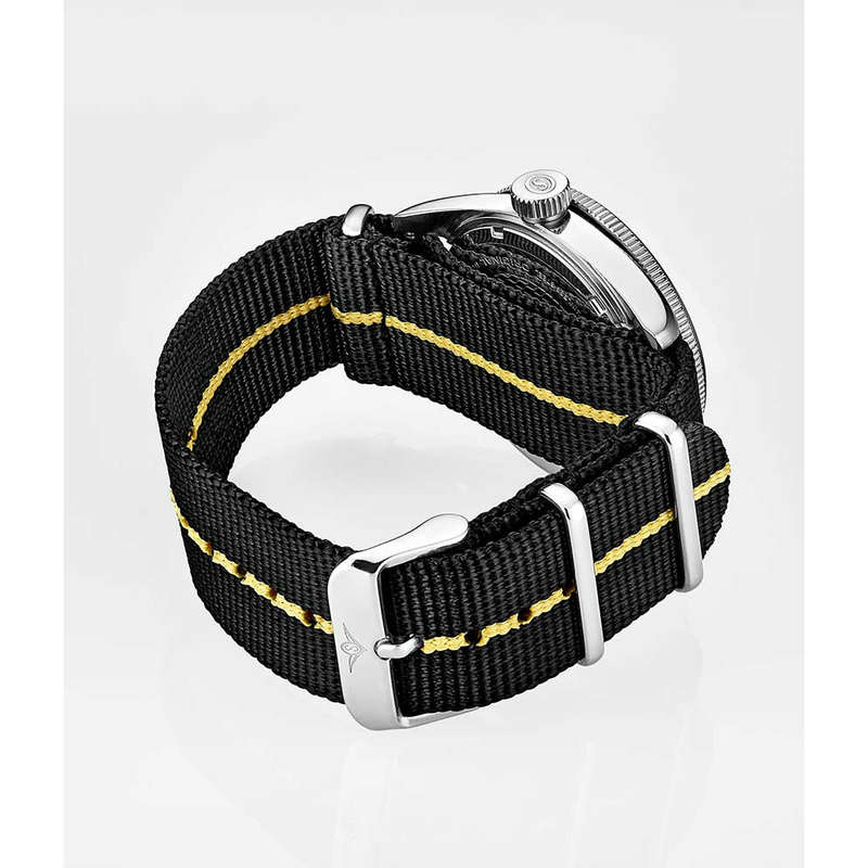 **oh my gosh WOW** R6,000.00 Stuhrling Original Men Forte Grande GMT Diver 100M Steel Nylon Watch
