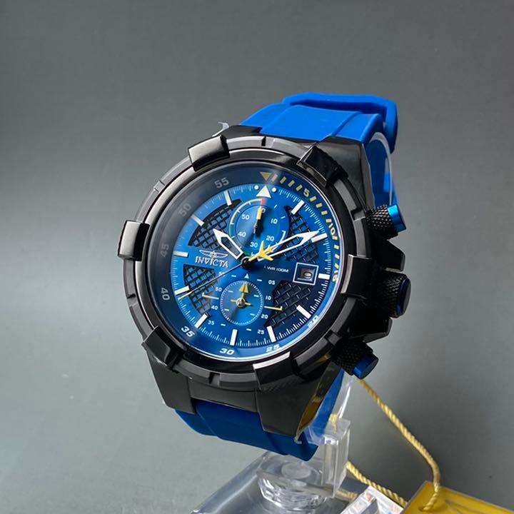 w@w! rrp R7,999.00 INVICTA Men`s Pilot Cockpit Chronograph 50mm Black/Powder Dark Blue Watch NEW