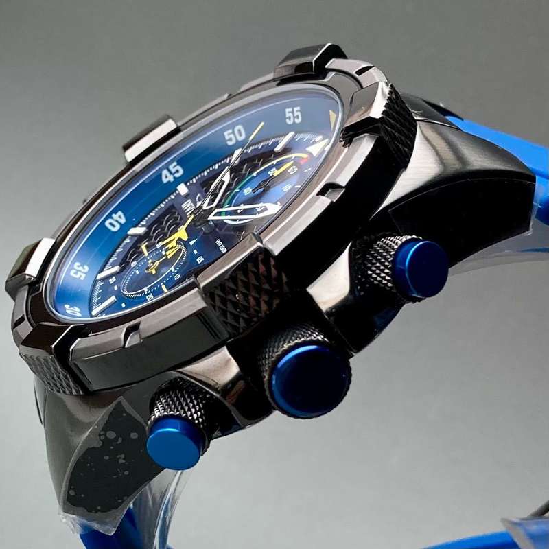 w@w! rrp R7,999.00 INVICTA Men`s Pilot Cockpit Chronograph 50mm Black/Powder Dark Blue Watch NEW