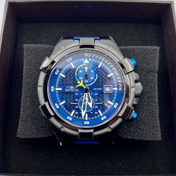 w@w! rrp R7,999.00 INVICTA Men`s Pilot Cockpit Chronograph 50mm Black/Powder Dark Blue Watch NEW