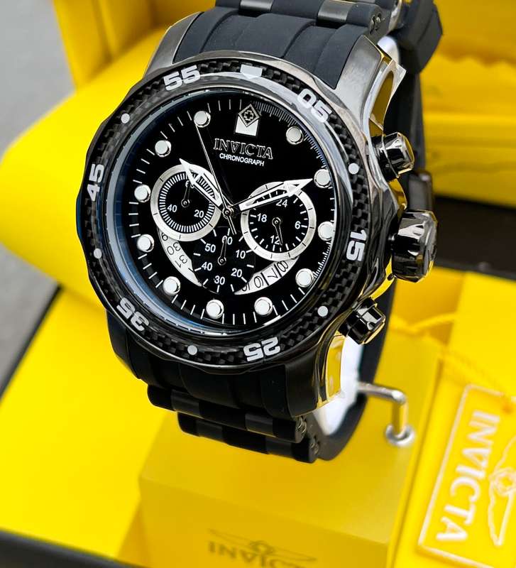 omg!! rrp R8,999.00 INVICTA MEN`S COLOSSUS GRAND PRIX GP 50mm BLACK CARBON Watch BRAND NEW