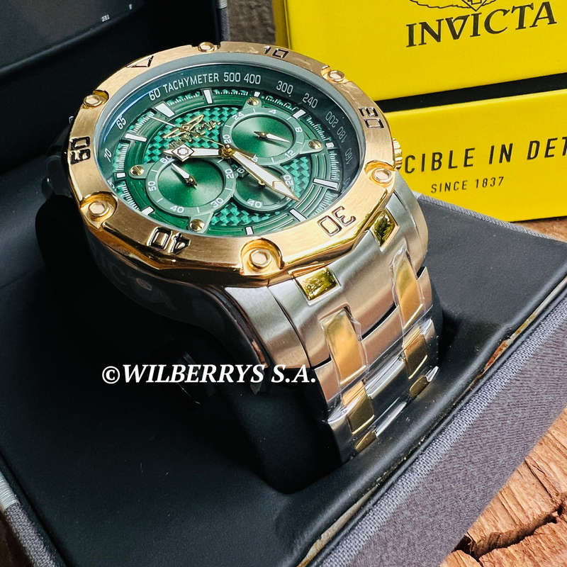 omg!! rrp R8,999.00 INVICTA MEN`S COLOSSUS MARSHALL 50mm GREEN CARBON Watch BRAND NEW