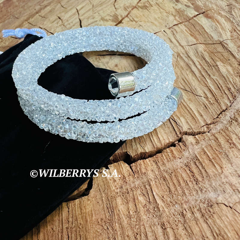 late entry! Retail: R1250.00 LONDON JEWELLERS Brilliance CRYSTALS FROM SWAROVSKI Sugar Snow bracelet