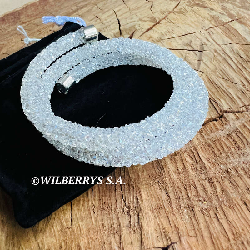 late entry! Retail: R1250.00 LONDON JEWELLERS Brilliance CRYSTALS FROM SWAROVSKI Sugar Snow bracelet