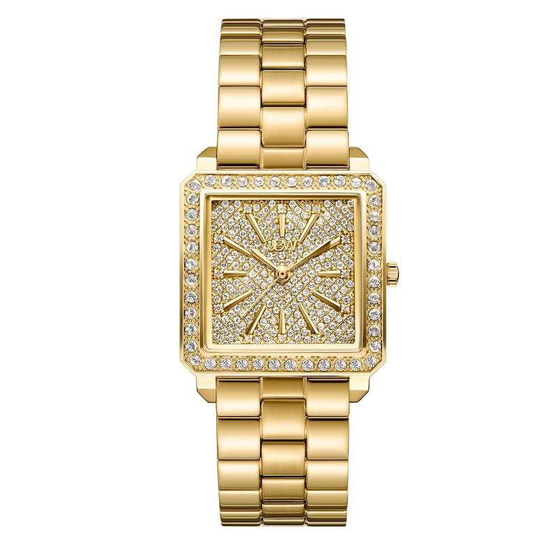 **real diamonds** R12,999.00 JBW WOMEN`S Cristal 28 18k Gold Plated 12 DIAMONDS, 303 SWAROVSKI