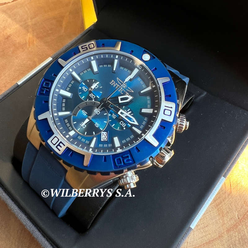 omg!! rrp R7,999.00 INVICTA MEN`S FLIGHT INSTRUMENT 49mm SILVER / ARCTIC BLUE Watch BRAND NEW