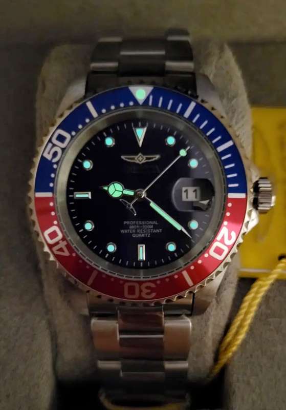 omg wow!! rrp R5,999.00 INVICTA Men`s Sea Urchin 43mm Pepsi Oyster Watch BRAND NEW