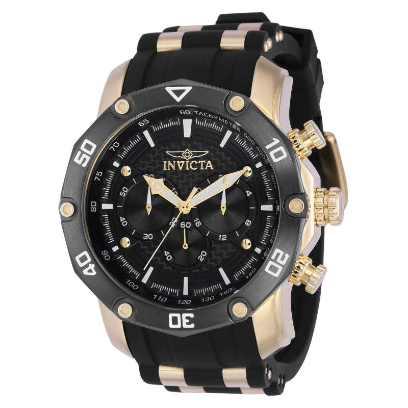 R30 courier! Retail: R8,425.00 INVICTA Men`s ELITE 50mm Black/Gold Chronograph Watch NEW