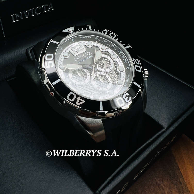 wow!! rrp R7,999.00 INVICTA Special Forces Ionic Black and Silicon TWISTED MET Chronograph Watch NEW