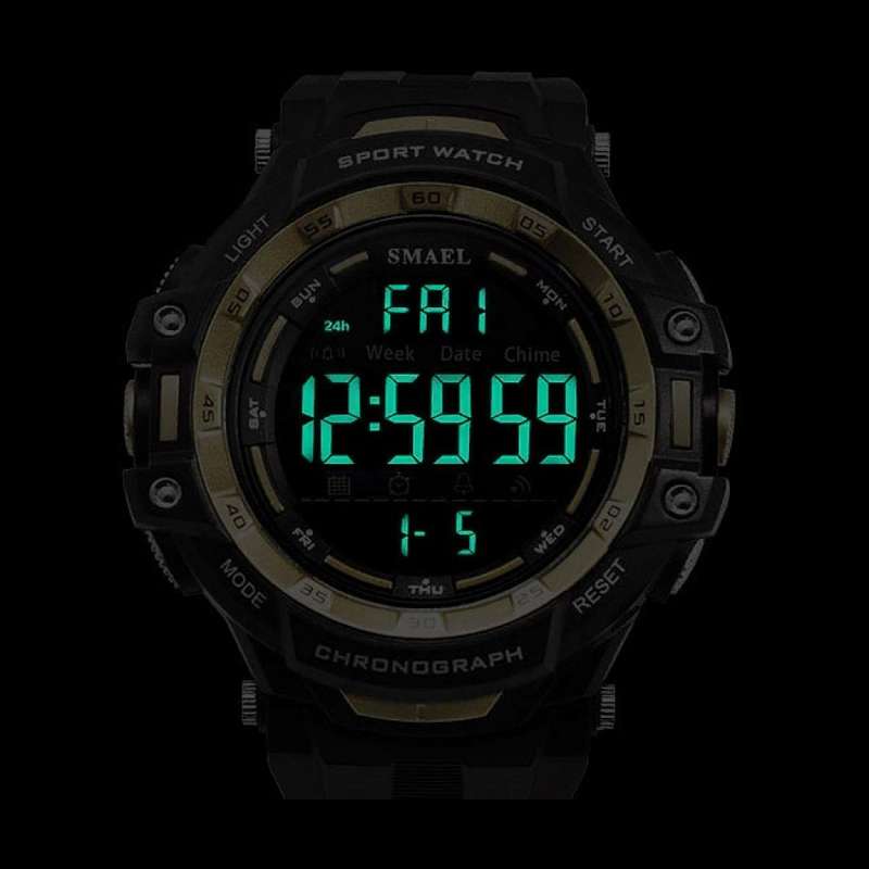 SMAEL Men SHOCK PROOF Mens Multifunction Alarm Chrono Watch