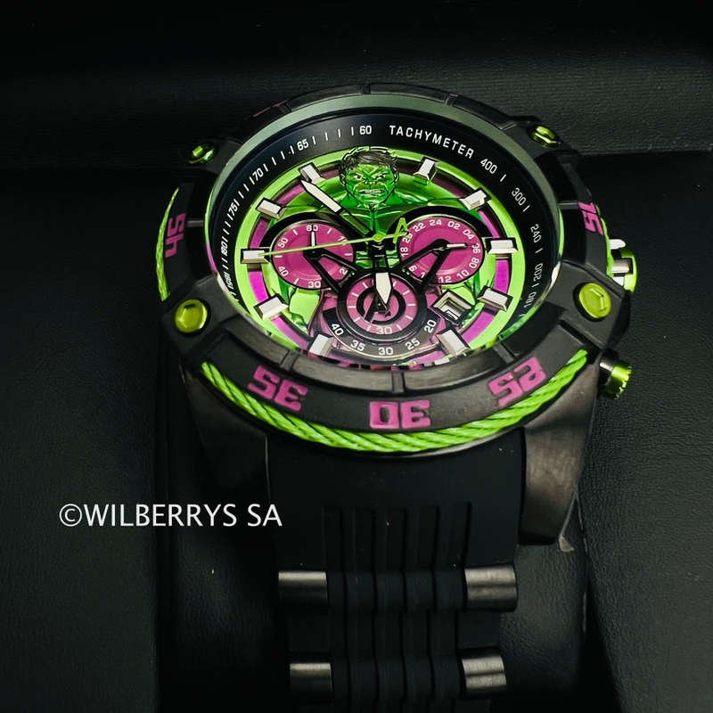 must SEE!! Retail: R8,999.00 INVICTA Mens MARVEL Hulk Limited Edition Chrono Watch