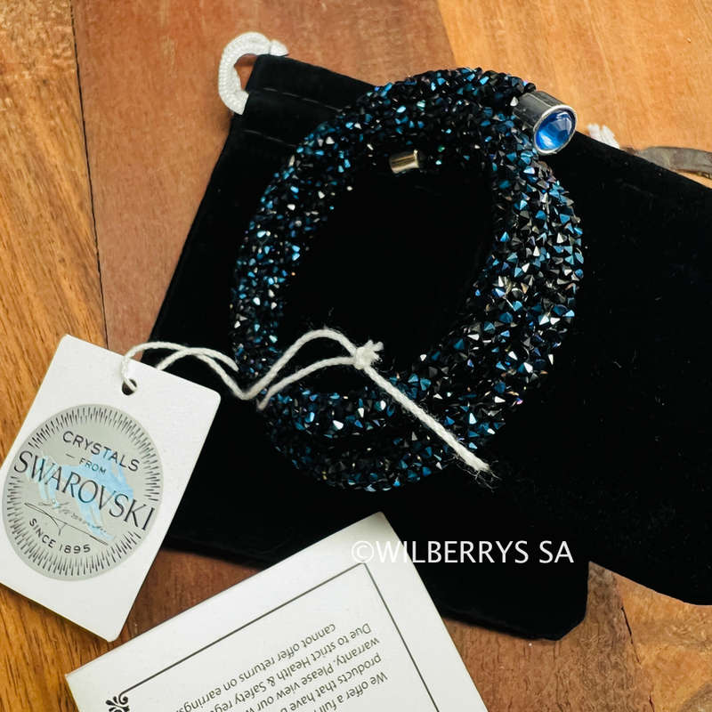 Retail: R1750.00 LONDON JEWELLERS Brilliance double twist CRYSTALS FROM SWAROVSKI sugar bracelet