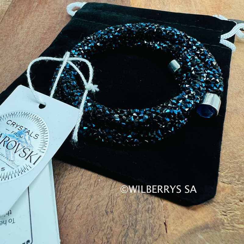 Retail: R1750.00 LONDON JEWELLERS Brilliance double twist CRYSTALS FROM SWAROVSKI sugar bracelet