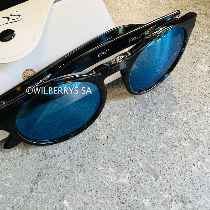 rrp R3999.00 AQUASWISS Mens Benni Acetate Round Gradient Lens Sunglasses **100% AUTHENTIC, NEW!!