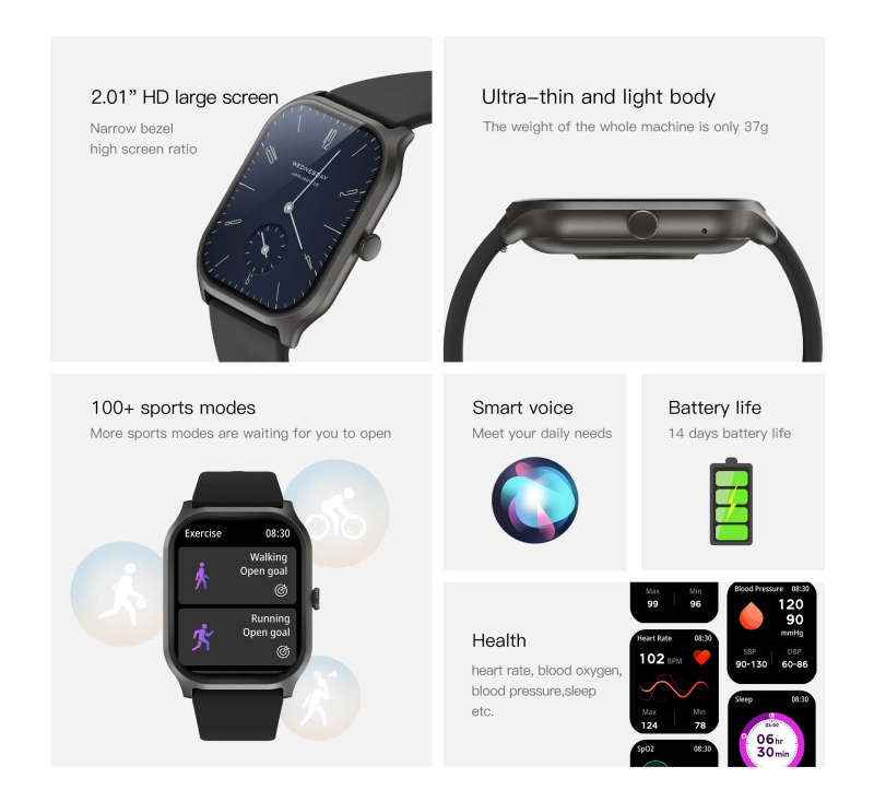 rrp: R2,500.00 NORTH EDGE Wrist Ready NL77 Bluetooth Smart Watch Feather light grey