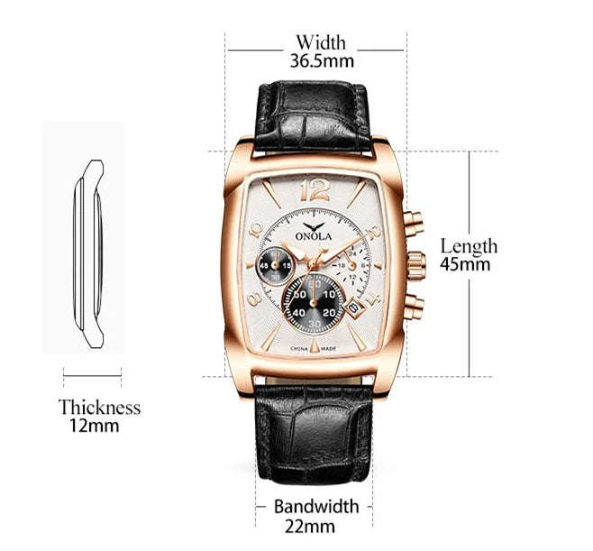 Retail: R1,499.00 ONOLA Sir V Quartz Watch Silver / yellow BRAND NEW