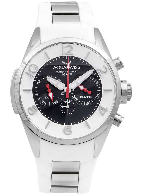 new RRP $1000 Aquaswiss Men's Trax 5H Ice Cream Chronograph Swiss Watch