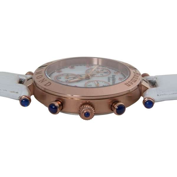 New RRP £675.00 KRUG BAUMEN Women's Couture Diamond Chronograph Steel Watch KBC05