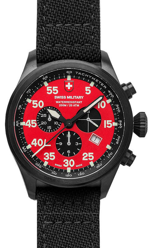 R14,999.00** CX Swiss Military MEN'S Hawk Nero Chronograph Watch Brand New!!!!!
