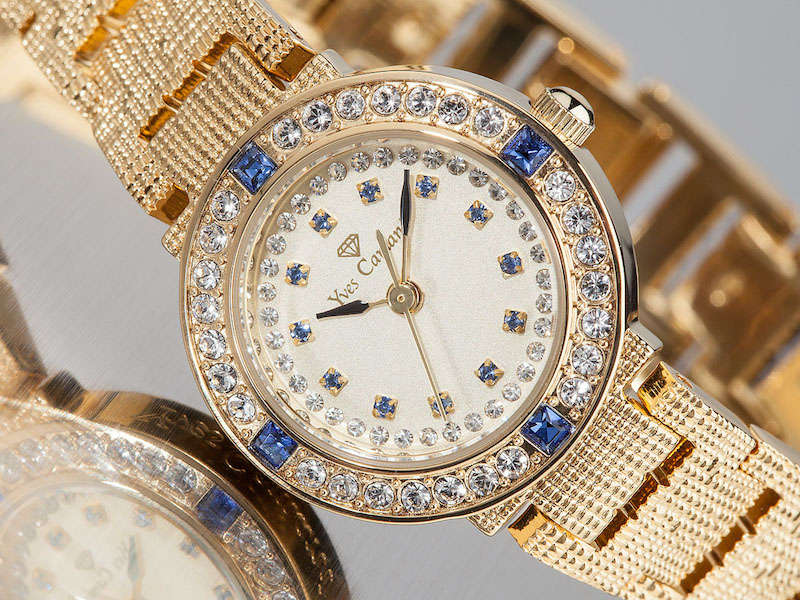 RRP: R5999.00 Yves Camani Women's Swiss Dahmenuhr Lady Sapphire 48 Zirconia Watch OFFICIAL