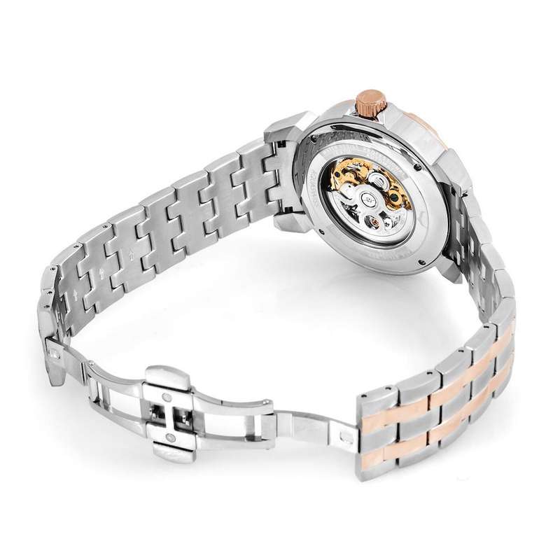 Retail: $1200 /R15,000.00 Aquaswiss Men's Cog Suisse Automatic 18k Rose Gold Plated Watch