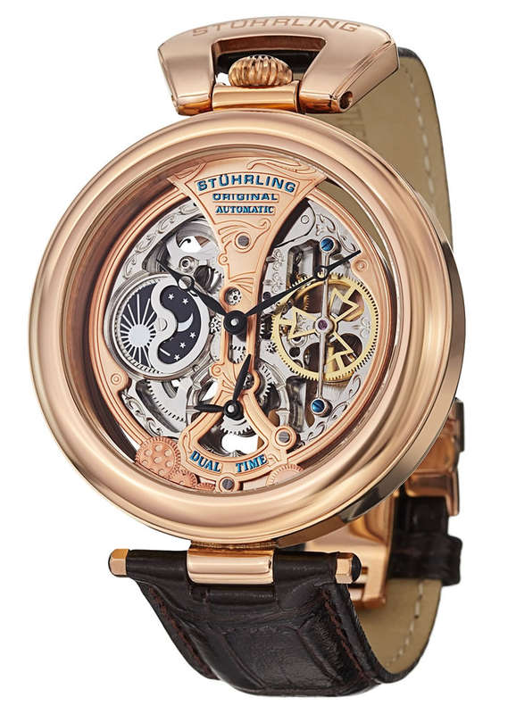 STUHRLING ORIGINAL® Men's Automatic Emperor's Grandeur Watch BRAND NEW + BOX + PAPERWORK