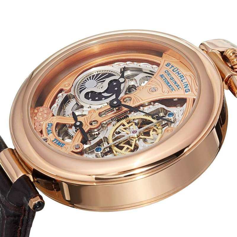 STUHRLING ORIGINAL® Men's Automatic Emperor's Grandeur Watch BRAND NEW + BOX + PAPERWORK