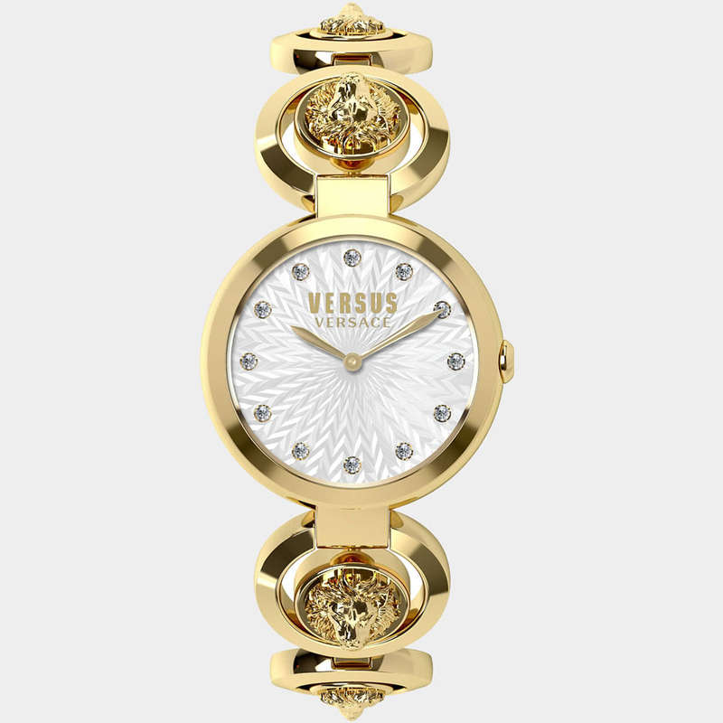Retail: R6102.50 VERSACE Women's Champs De Eluise Gold Plated Watch NEW IN BOX